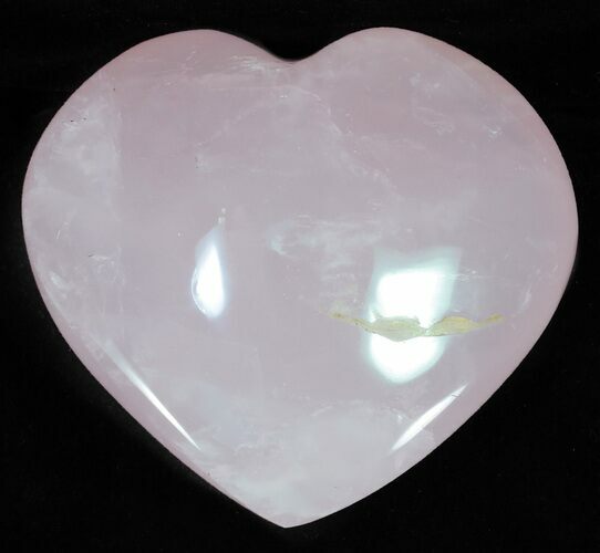 Polished Rose Quartz Heart - Madagascar #63035